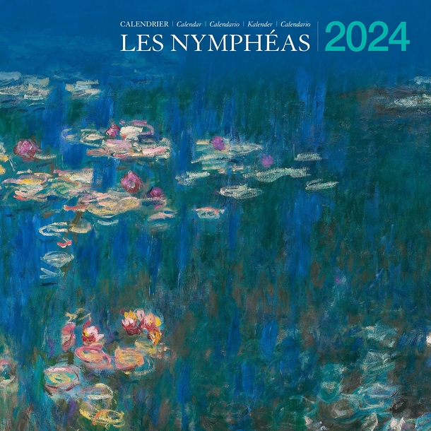 2024 Large Calendar - Water Lilies - 30 x 30 cm | Professionnels