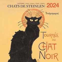 2024 Large Calendar - Steinlen's Cats - 30 x 30 cm