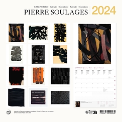 Calendrier 2024 Pierre Soulages - 30 x 30 cm