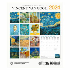 Calendrier 2024 Vincent van Gogh - 15.5 x 18 cm