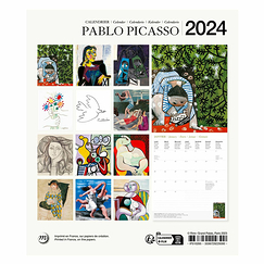 Calendrier 2024 Pablo Picasso - 15.5 x 18 cm
