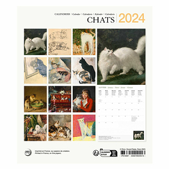 2024 Small Calendar - Cats - 15.5 x 18 cm
