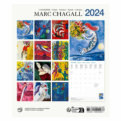 2024 Small Calendar - Marc Chagall - 15.5 x 18 cm
