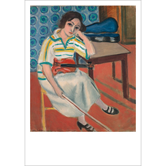 Carte postale Matisse - Femme au violon