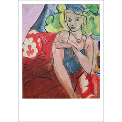 Carte postale Matisse - Corselet sur fond de « Tahiti »