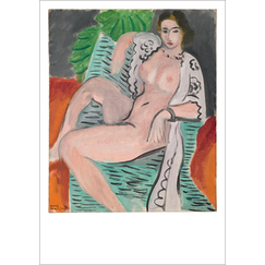 Carte postale Matisse - Nu au fauteuil, fond rouge