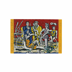 Micro Puzzle 150 pièces Fernand Léger - Les loisirs sur fond rouge, 1949