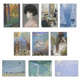 Set of 10 postcards Pastels from the Musée d'Orsay, from Millet to Redon