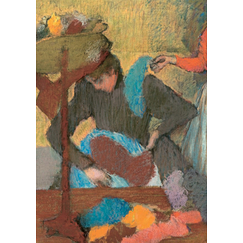 Carte postale Degas - Chez la modiste