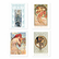 Lot de 10 cartes postales Alphonse Mucha - Reproductions de lithographies en couleurs - 14 x 20 cm