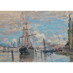 Carte postale Monet - La Seine à Rouen
