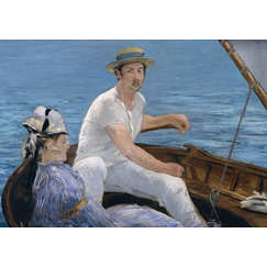 Carte postale Manet - En bateau