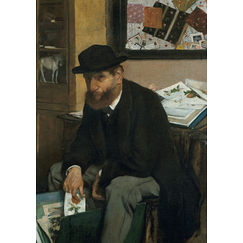Carte postale Degas - L'Amateur d'estampes