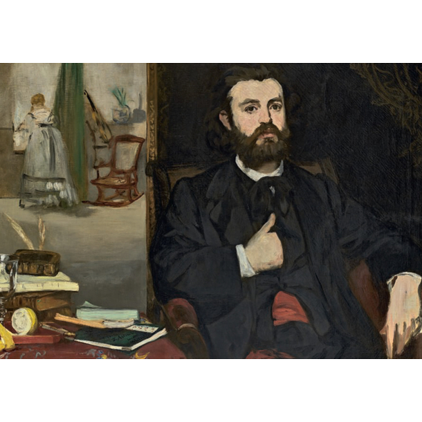 Carte postale Manet - Portrait de Zacharie Astruc