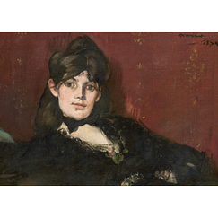 Manet Postcard - Portrait of Berthe Morisot Reclining