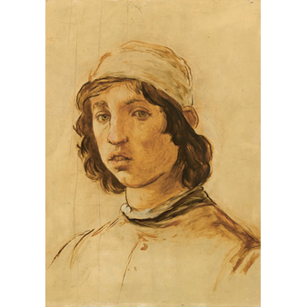 Manet Postcard - Head of a young man