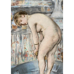 Carte postale Manet - Femme dans un tub
