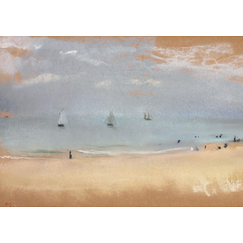 Carte postale Degas - Au bord de la mer