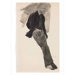 Degas Postcard - Portrait of Édouard Manet standing