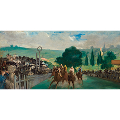 Manet Postcard - Races at Longchamp