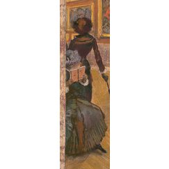 Degas Bookmark - Mary Cassatt at the Louvre Museum