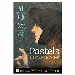 Affiche de l'exposition Pastels De Millet à Redon - 40 x 60 cm