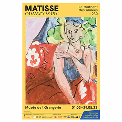Exhibition poster Matisse. Cahiers d'art, the pivotal 1930's - 40 x 60 cm