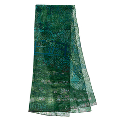 Stole Claude Monet - Green Harmony 60x180 cm