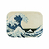 Plateau Katsushika Hokusai - La grande vague - 27x20 cm