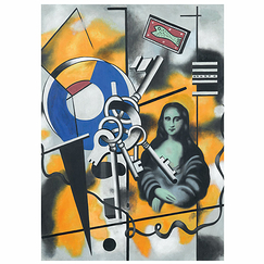 Poster 50x70cm Fernand Léger - Mona Lisa with the keys