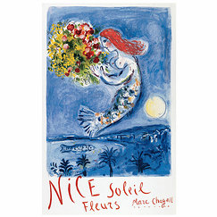 Affiche 50x70cm Marc Chagall - La Baie des anges, 1962