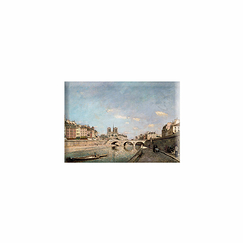 Magnet Johan Barthold Jongkind - The Seine and Notre-Dame de Paris, seen from the Quai des Grands Augustins with the Pont Saint-Michel, 1864