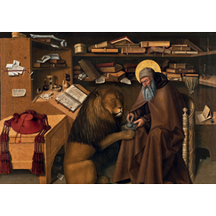 Colantonio Postcard - Saint Jerome in his study
