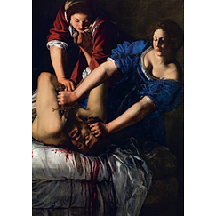 Carte postale Gentileschi - Judith décapitant Holopherne