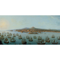 Carte postale Joli - Départ de Charles de Bourbon pour l'Espagne vu de la mer