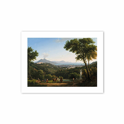 Reproduction Alexandre Hyacinthe Dunouy - View of Naples from Capodimonte, 1813 - 30x40 cm