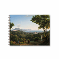 Spiral Notebook Alexandre Hyacinthe Dunouy - View of Naples from Capodimonte, 1813