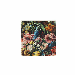 Marble coaster Brueghel / Ruoppolo - Still life with fruit and flowers, 1680-1685
