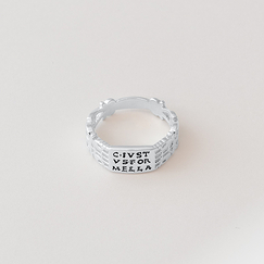 Ring with bezel inscribed