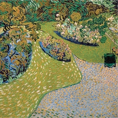Postcard Van Gogh - garden