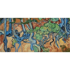 Carte postale panoramic Van Gogh - Racines d'arbres, 1890