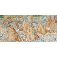 Panoramic postcard Van Gogh - Sheaves of wheat, 1890