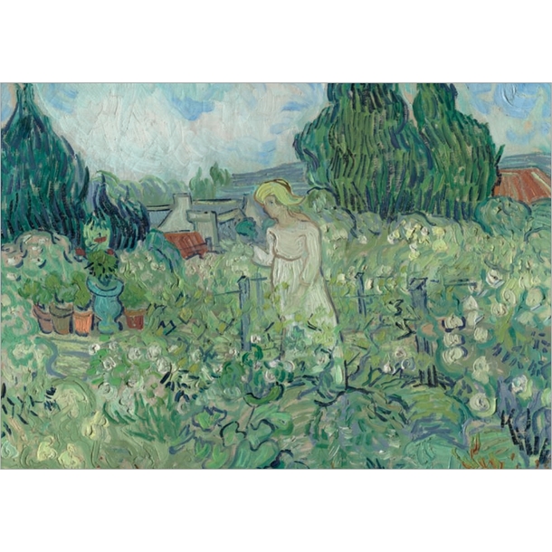 Postcard Van Gogh - Miss Gachet in her garden at Auvers-sur-Oise