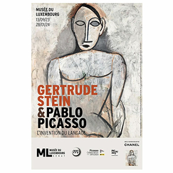 Exhibition poster - Gertrude Stein and Pablo Picasso The Invention of Language - 40x60 cm