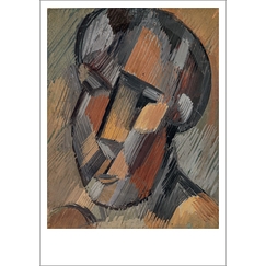 Carte postale Picasso - Tête d'homme, 1909
