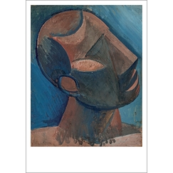 Postcard Picasso head of man , 1908