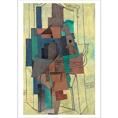 Carte postale Picasso - L'Homme à la cheminée, 1916