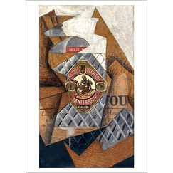 Carte postale Gris - La Bouteille d'anis, 1914