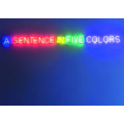 Postcard Kosuth - Self - defined in five colors, 1966