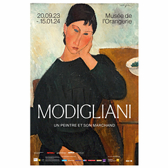 Exhibition poster Amedeo Modigliani. A painter and his dealer - 40x60cm
